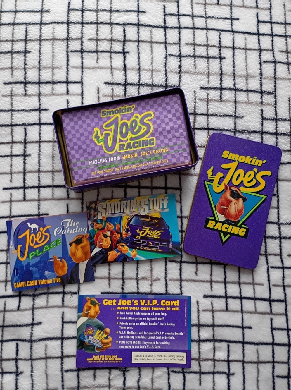 1994 Smokin' Joe's Racing Collectible Tobacco Tin Set